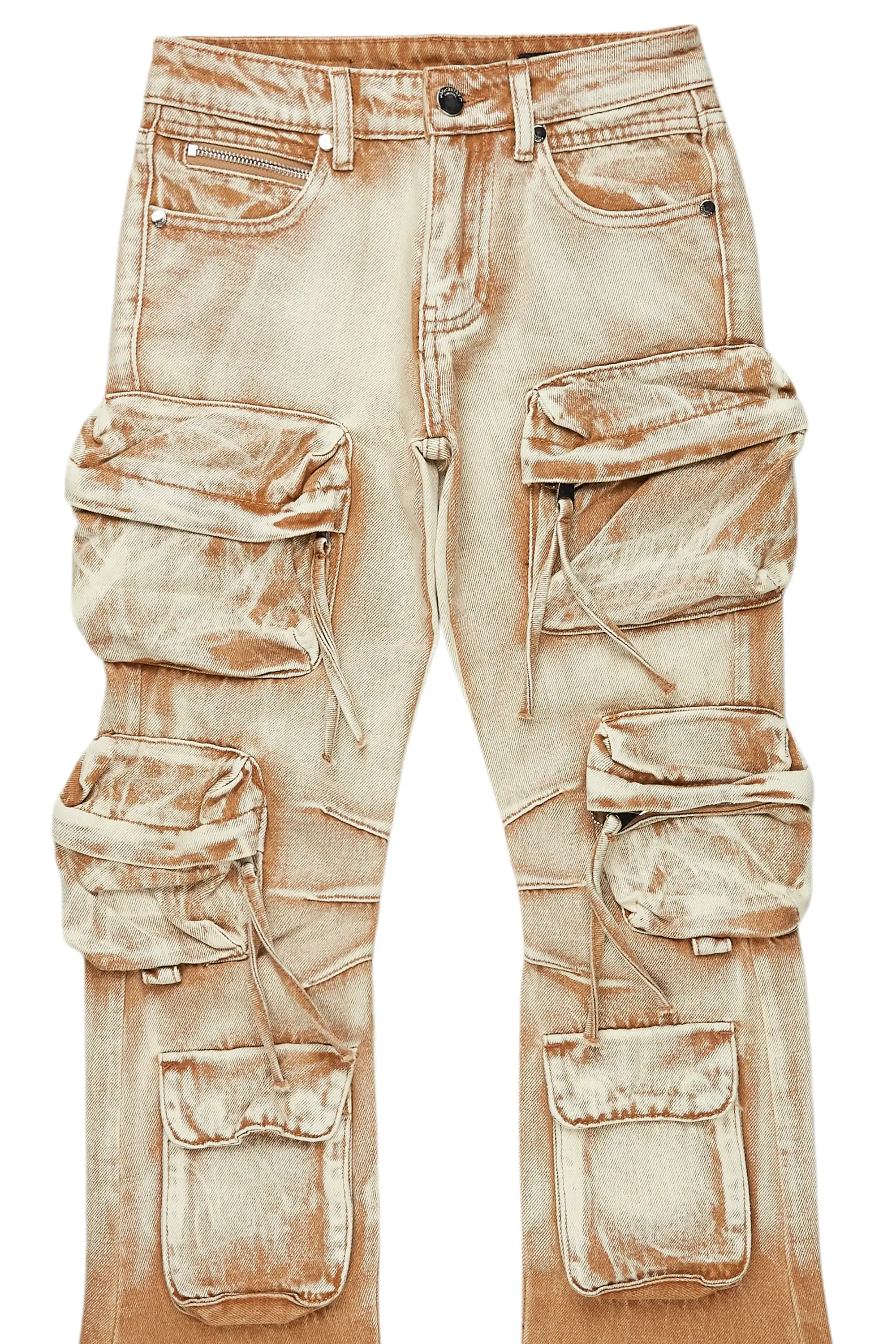 Boys Lenz Beige Baggy Fit Jean