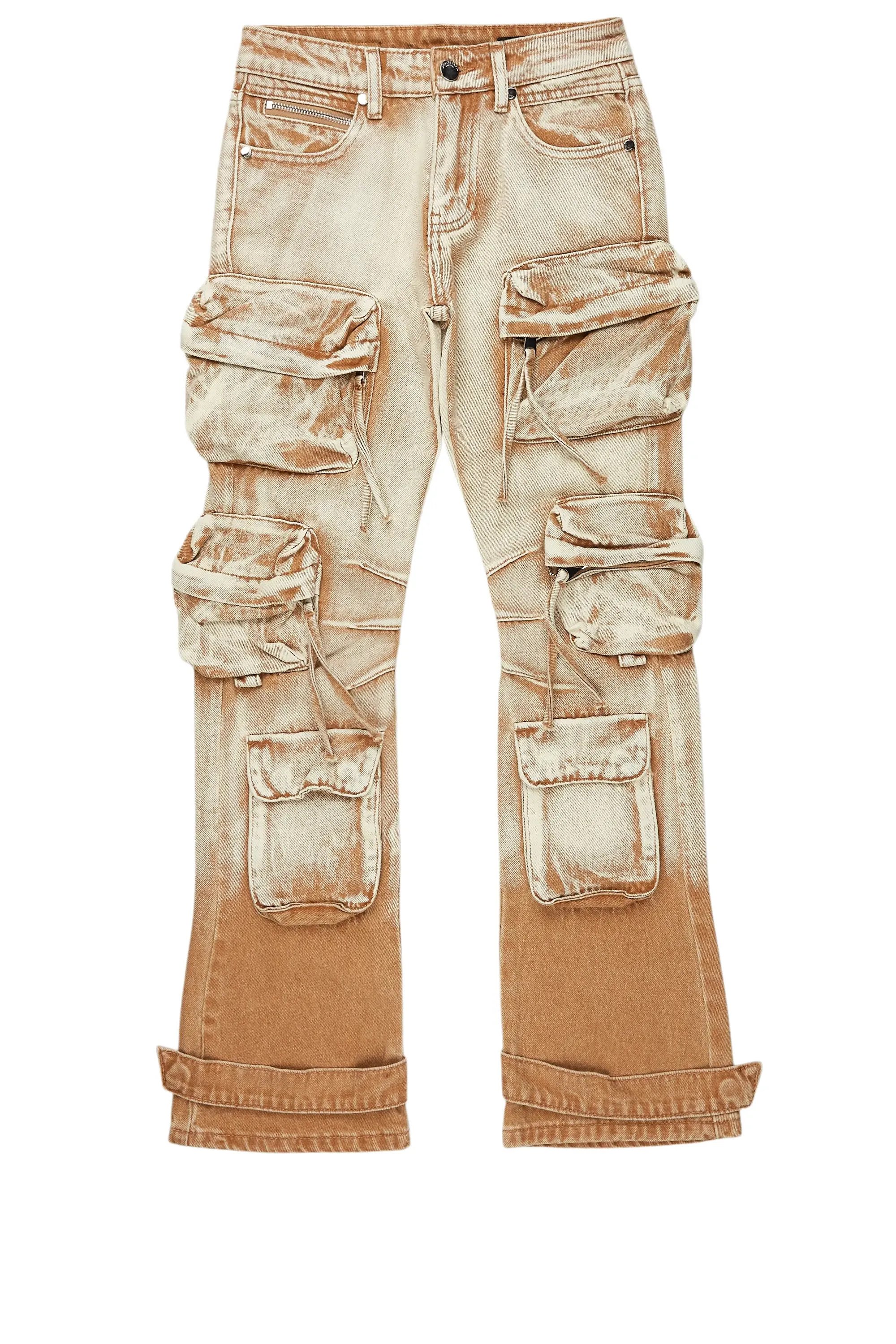 Boys Lenz Beige Baggy Fit Jean