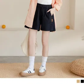 CASUAL HIGH WAIST WIDE LEG SHORTS