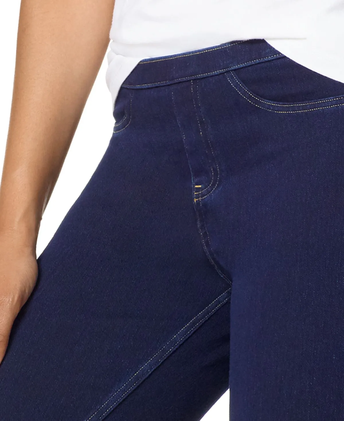 Classic Stretch Denim Leggings, Regular & Plus Sizes Hue