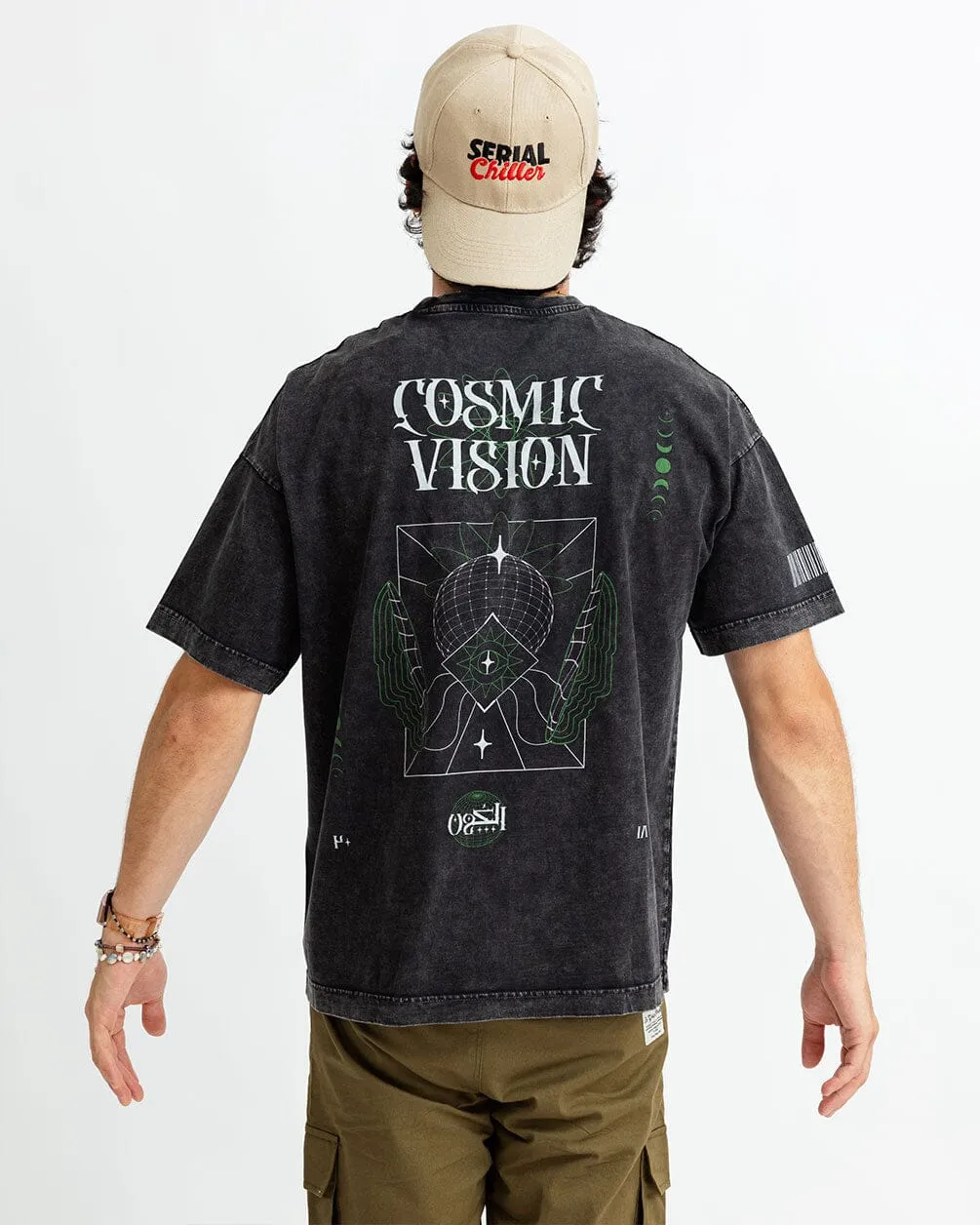 Cosmic Vision Acid Washed Oversized Tee