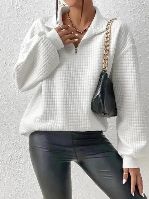 Cozy Plain Long Sleeve Top