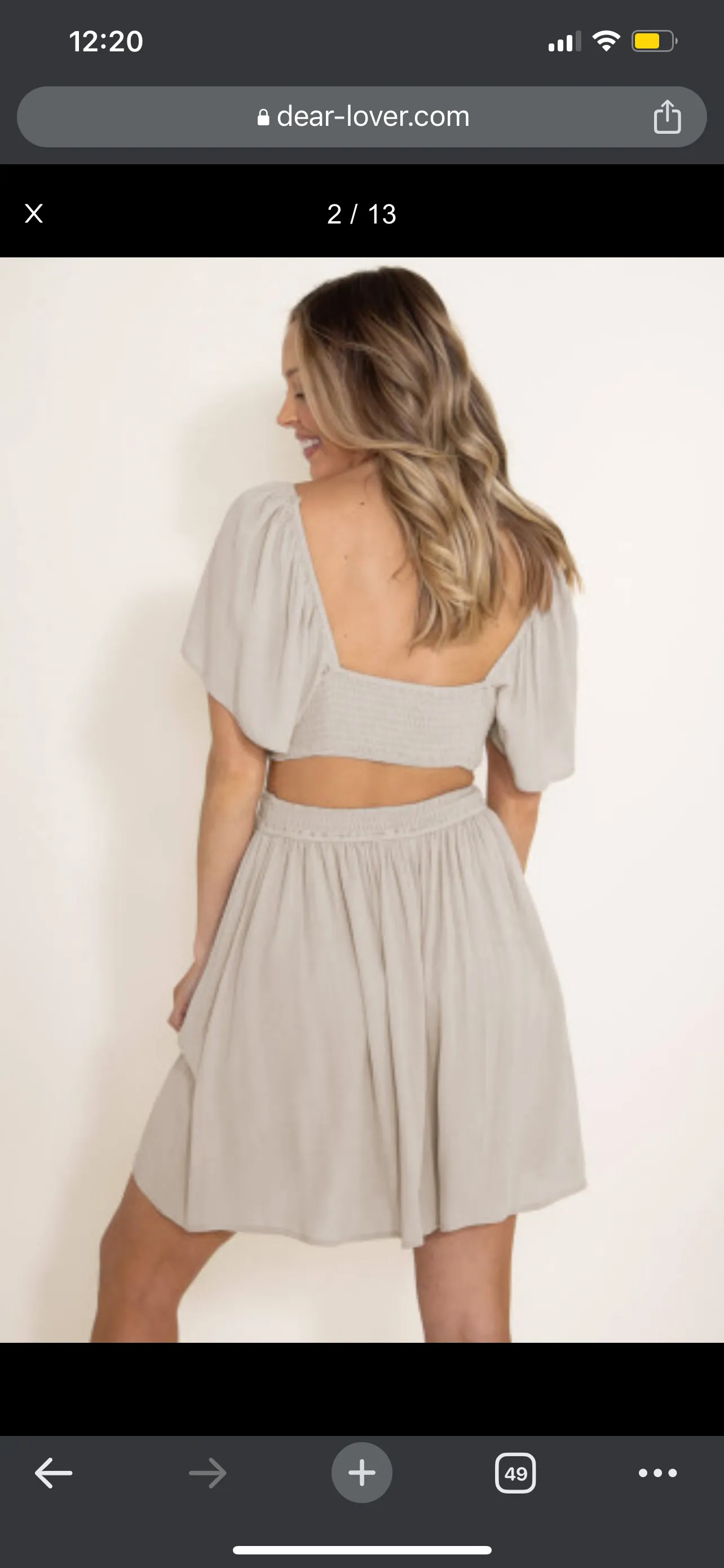 Cutout Ruffle Flowy Dress