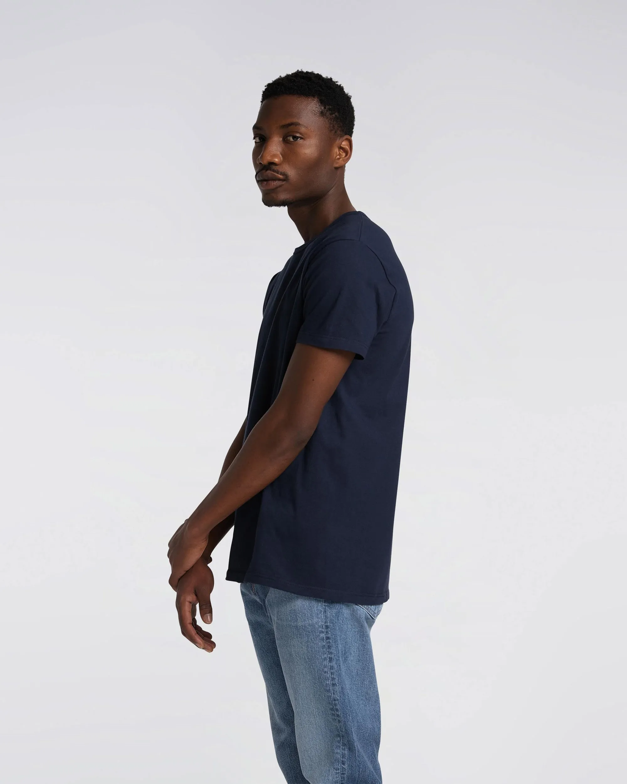 Edwin Double Pack S/S Tees - Navy Blazer