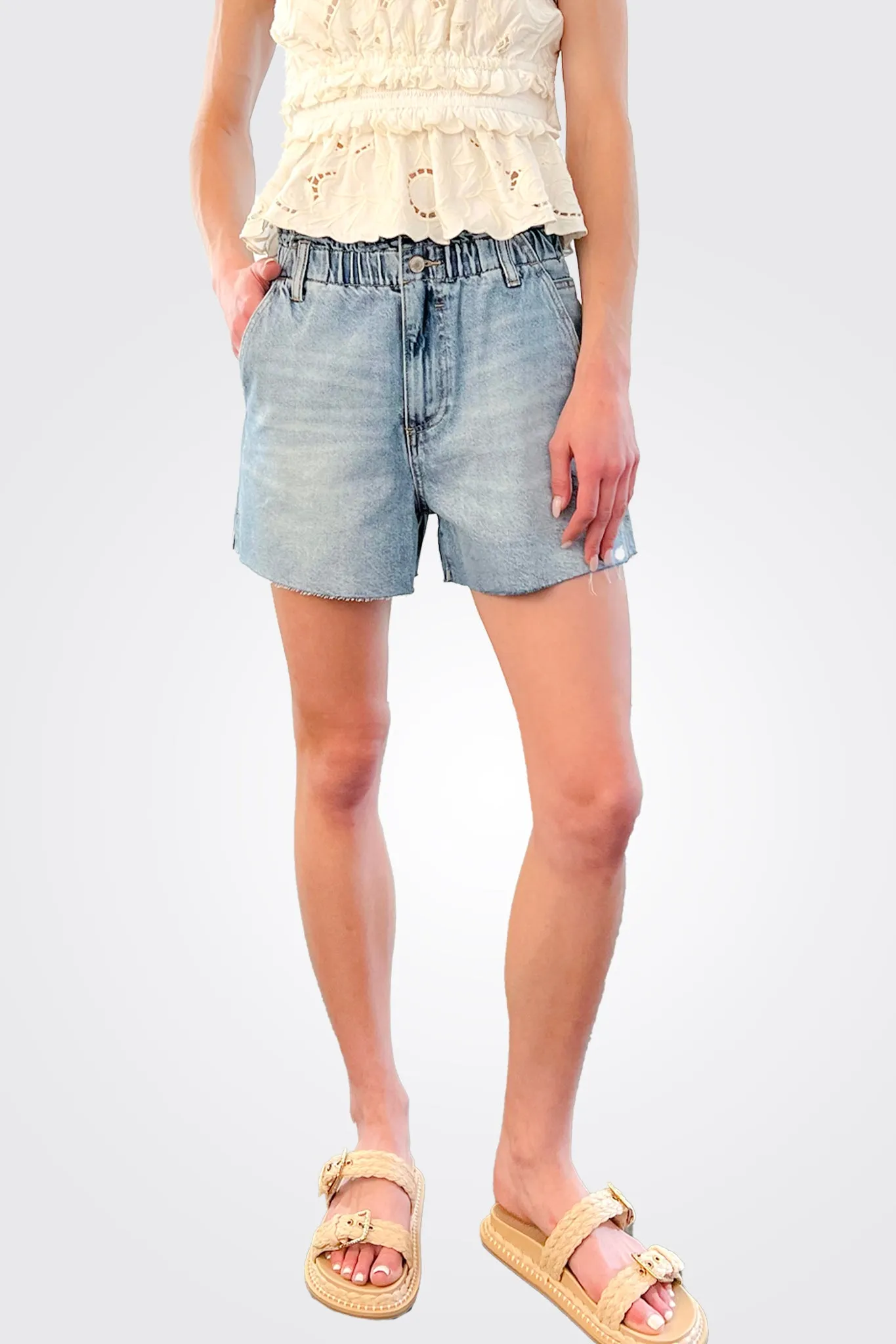 Elastic Waist Shorts - Cleo