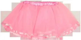 ella's tutus girls' pink multi-layer skirt with satin trim Case of 12