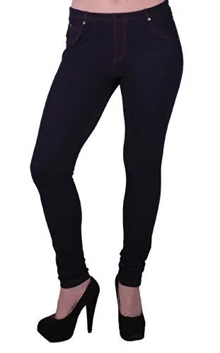 EyeCatch - Liberty Womens Elastic Stretch Trousers Jeans Ladies Jegging Legging