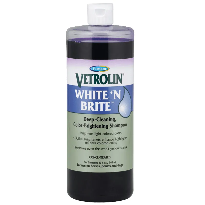 Farnam® 46106 Vetrolin® White 'N Brite™ Concentrated Shampoo, 32 Oz