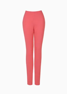 Gaetana - Stretch Knit Skinny Pant with Pleating Detail