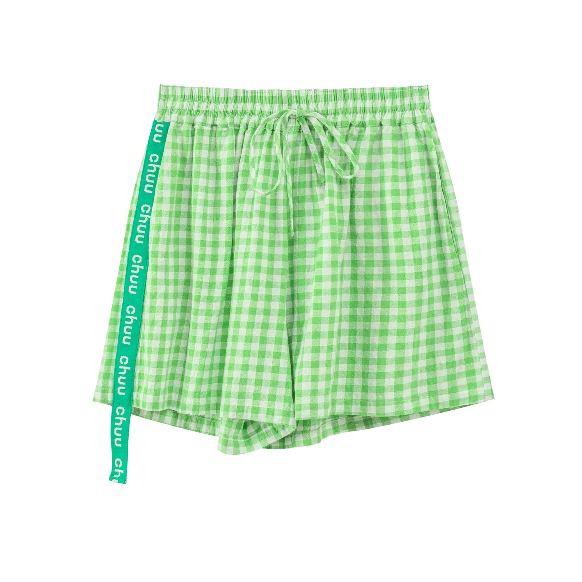 Gingham Check Wide Shorts