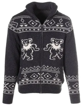 Grateful Dead Dancing Bears Sweater Jacket