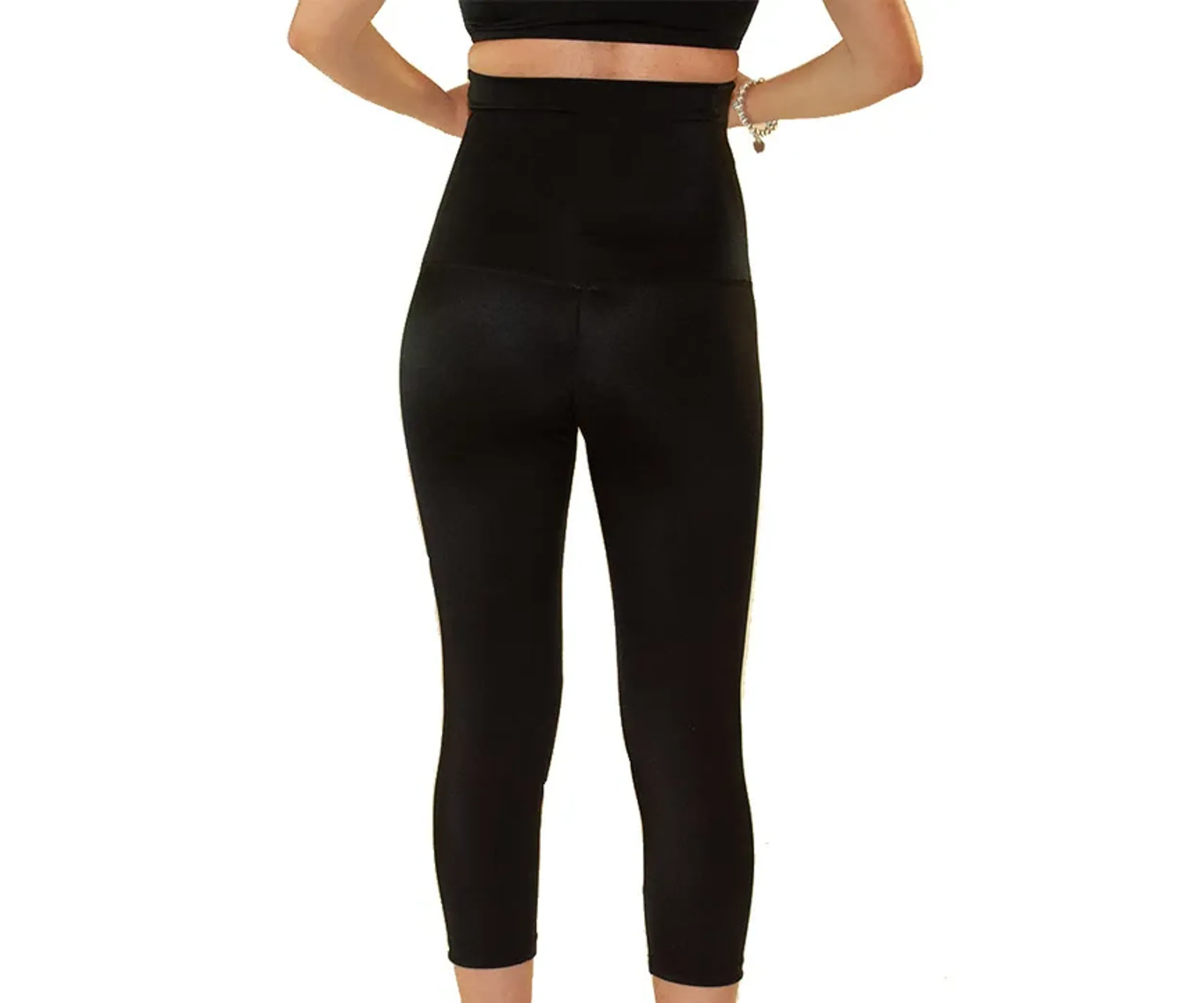 InstantFigure Hi-Waist Double Control Capri Leggings - Pack Of: 1