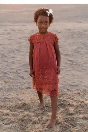 Lace Dress - Terracotta