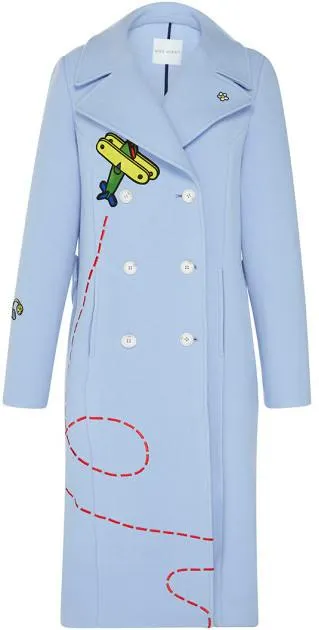 Light Blue Fly-Away Rocket Coat