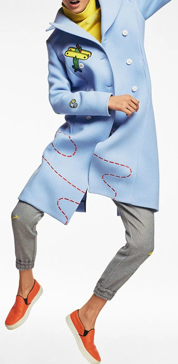 Light Blue Fly-Away Rocket Coat