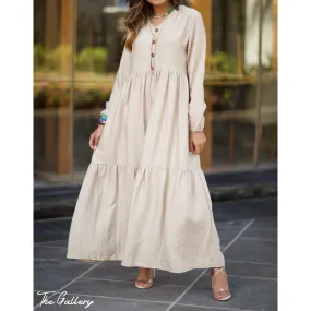 Long tiered shape dress