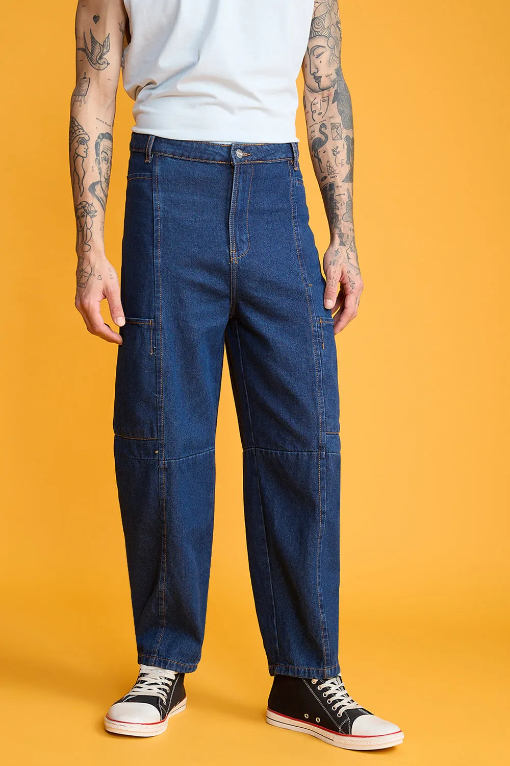 Men's Cobalt Carrot Jeans