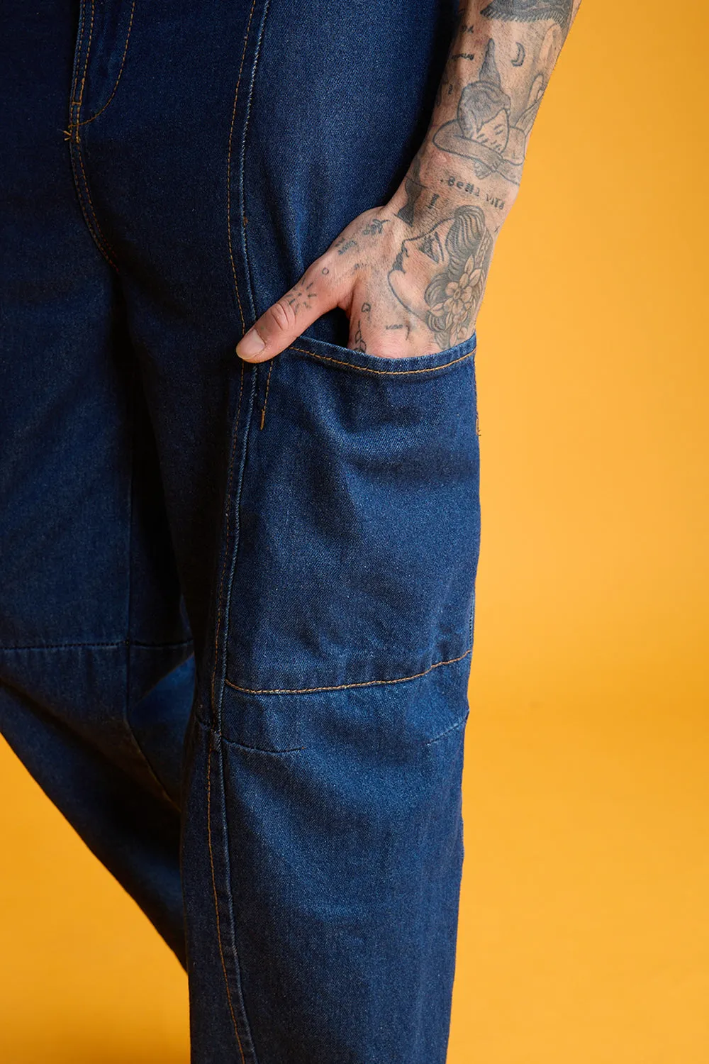 Men's Cobalt Carrot Jeans