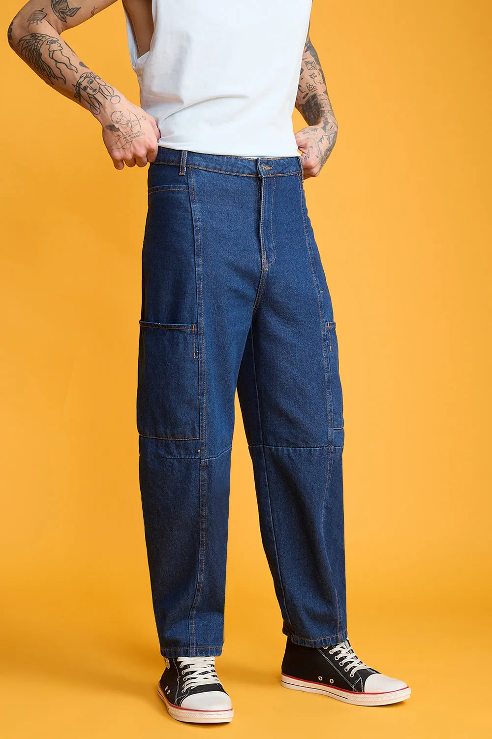 Men's Cobalt Carrot Jeans