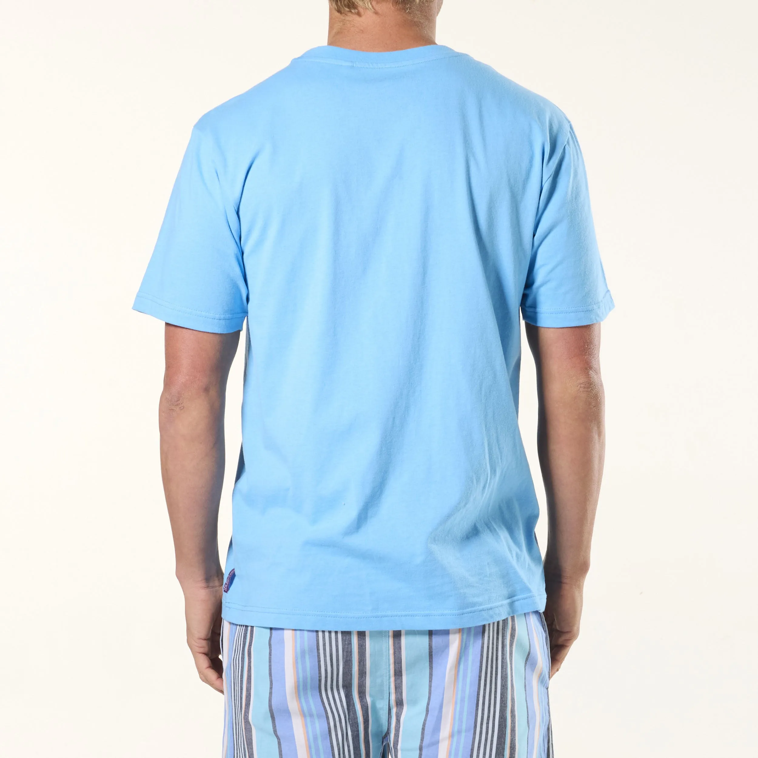 Men's Cotton Crew Neck Tee 2 Pack - Blue & Navy