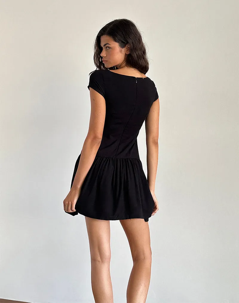 Ohayo Mini Dress in Black