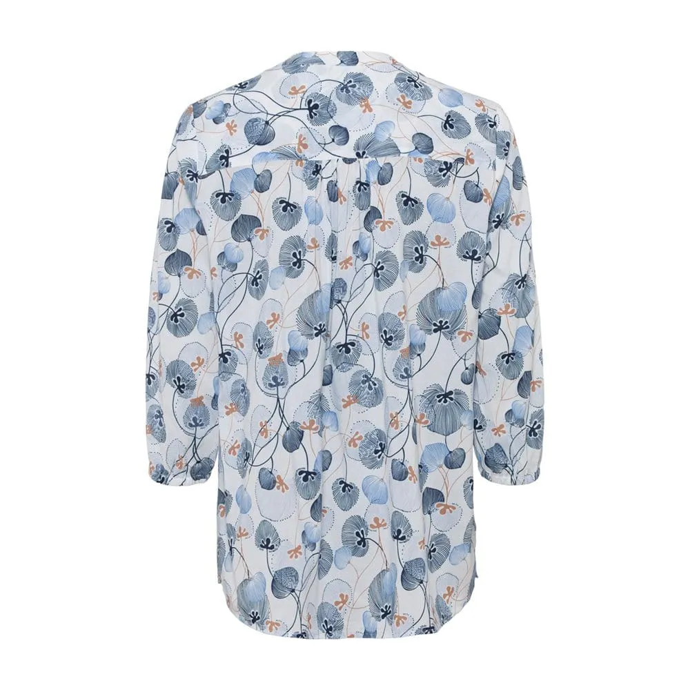 Olsen Blouse With Buttons and Floral Print