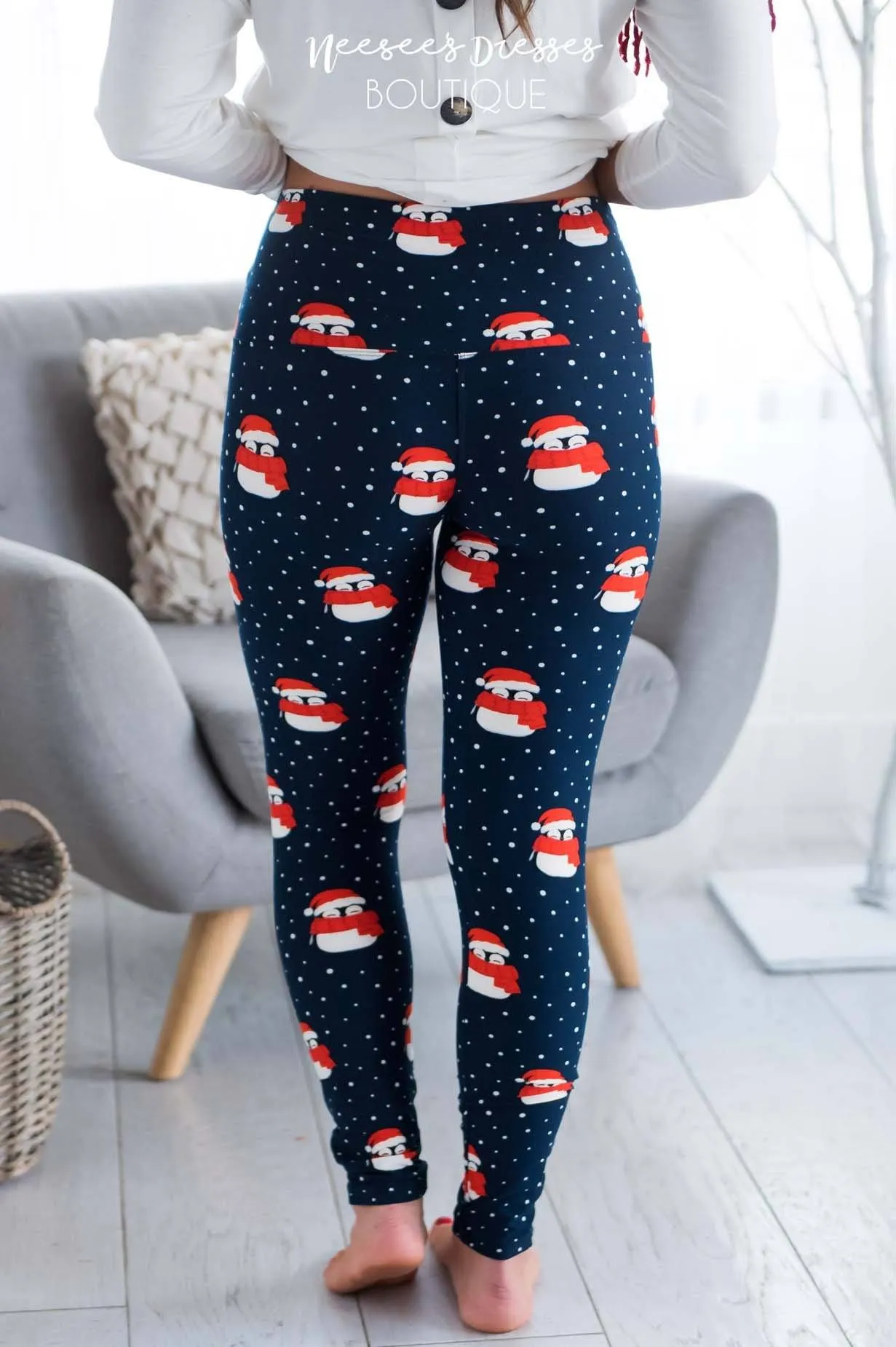 Penguin Cutie Christmas Leggings