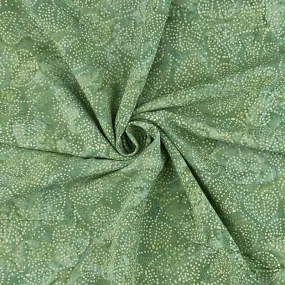 Rayon Batik Prints - Ivy Pinpoint Leaf Rayon Batik Fabric