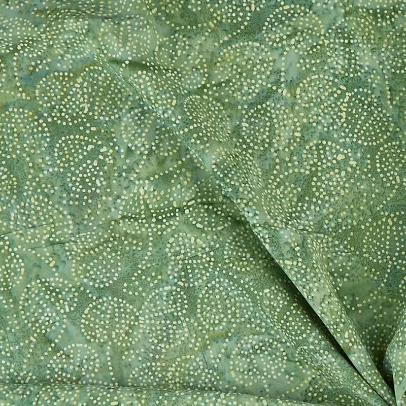 Rayon Batik Prints - Ivy Pinpoint Leaf Rayon Batik Fabric