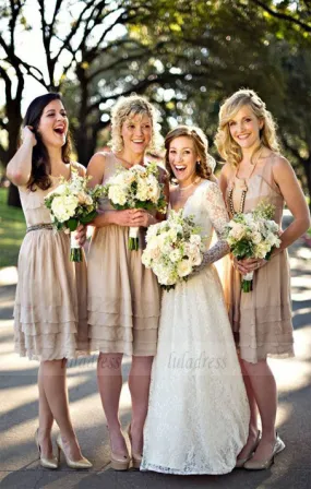 Short Bridesmaid Dresses, Simple Bridesmaid Dresses