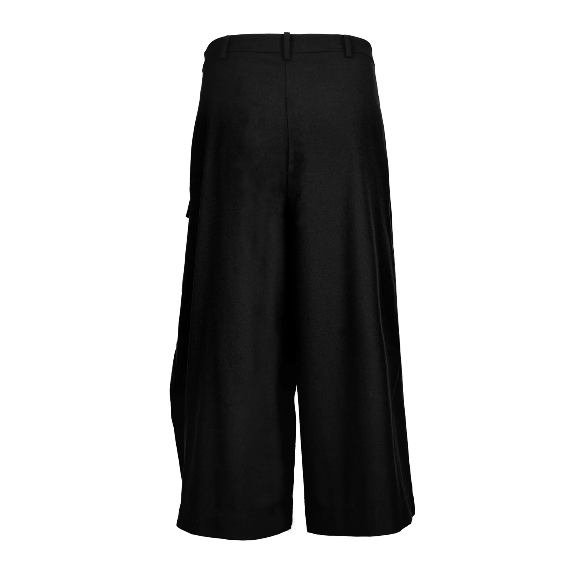 Single-Leg Deconstructed Japanese Wide Shorts