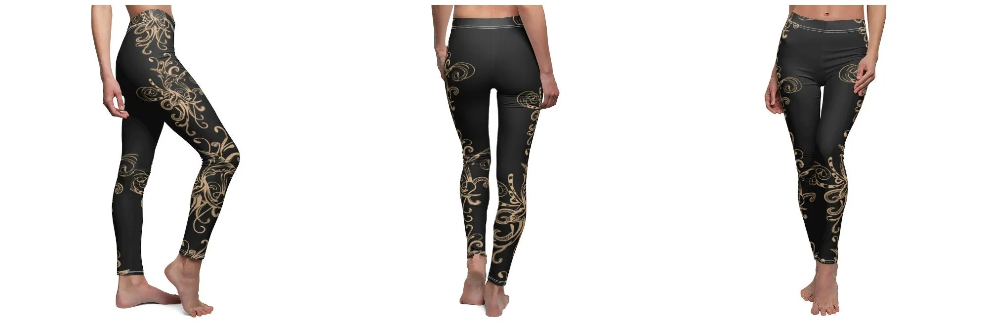 Stylish Trendy Motif Design Modern Printed Women&#39;s Cut & Sew Leggings in various sizes and  colors