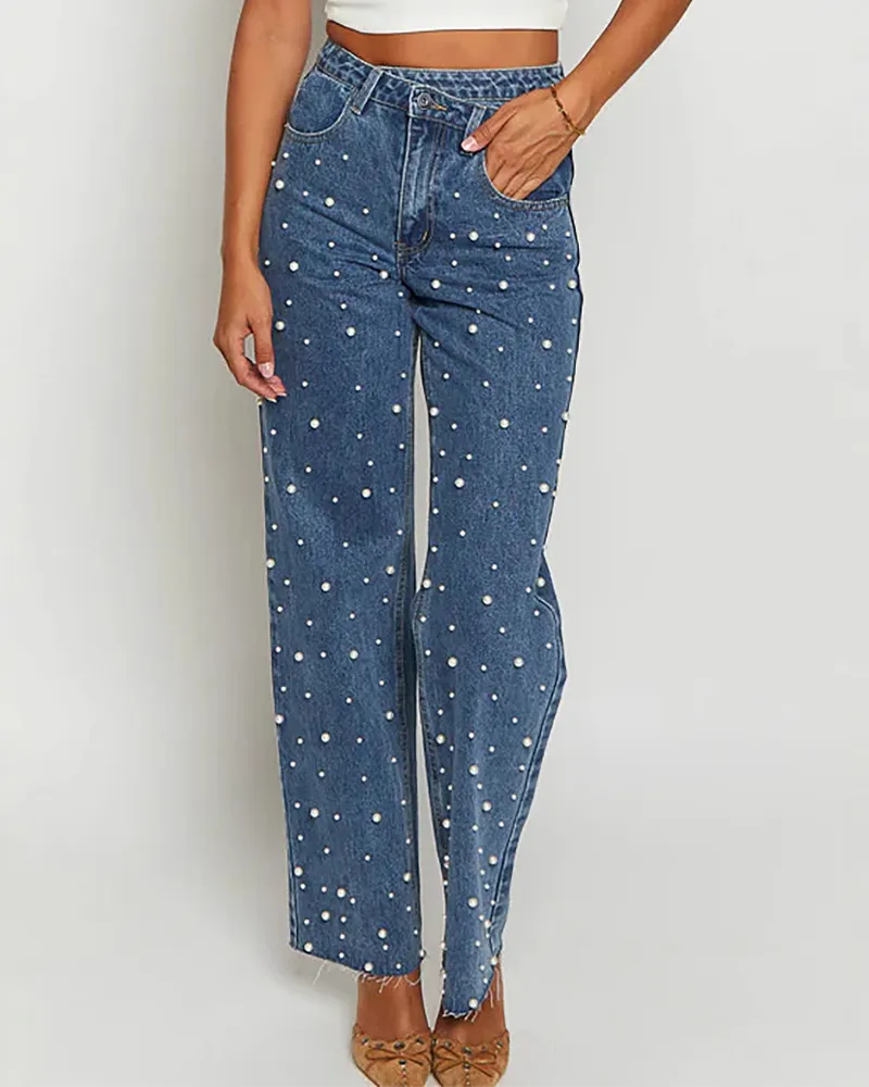 Vintage Studded Jeans