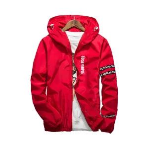 West Louis™ Spring Hooded Windbreaker Thin Jackets