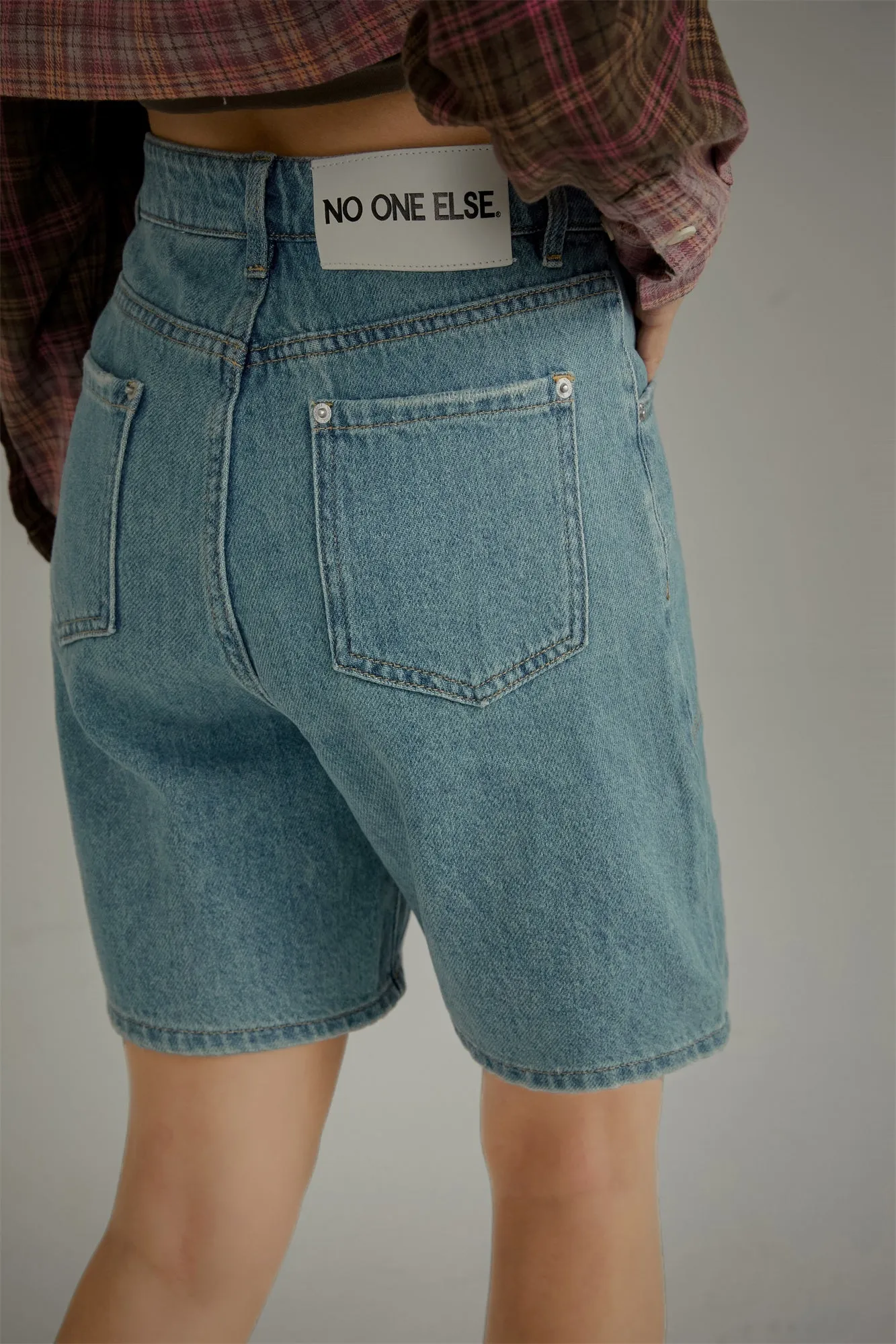 Wide Denim Shorts