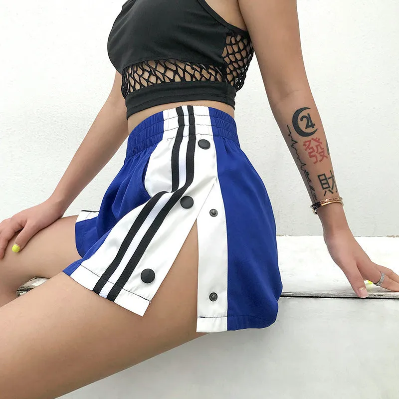 Wide leg shorts female  casual sports hot pants