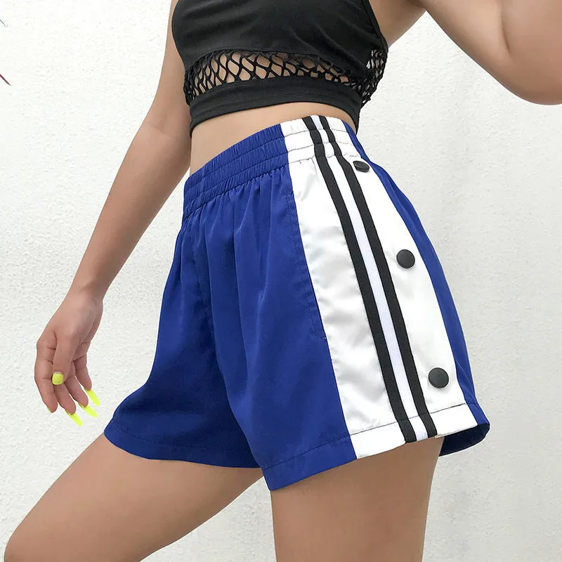 Wide leg shorts female  casual sports hot pants