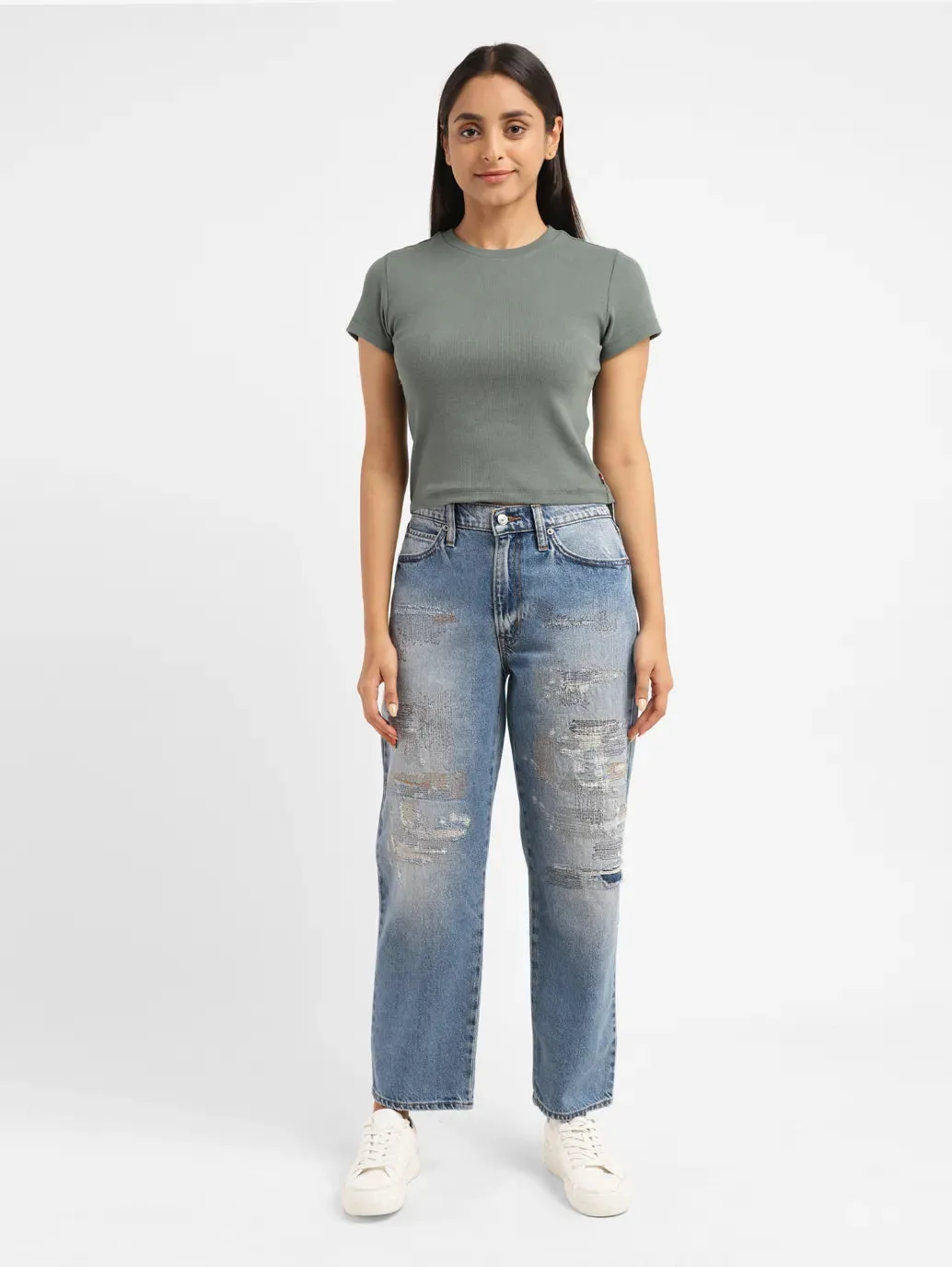 Women's Mid Rise 94 Baggy Fit Jeans