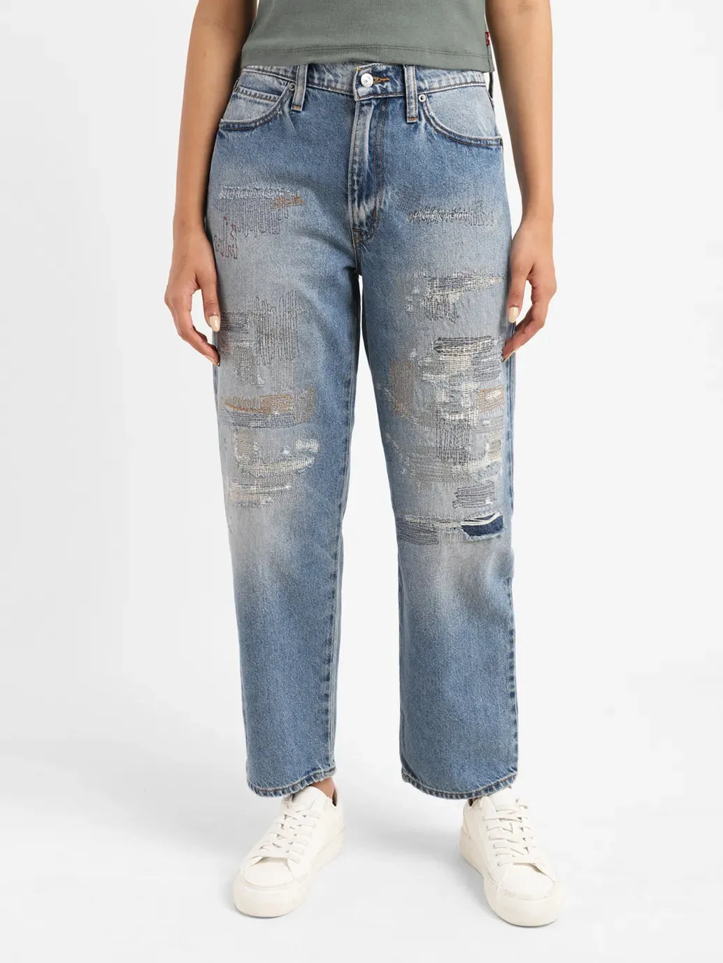 Women's Mid Rise 94 Baggy Fit Jeans